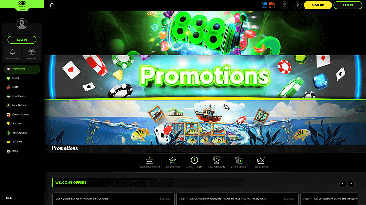 888 Casino Bonuses & Promotions