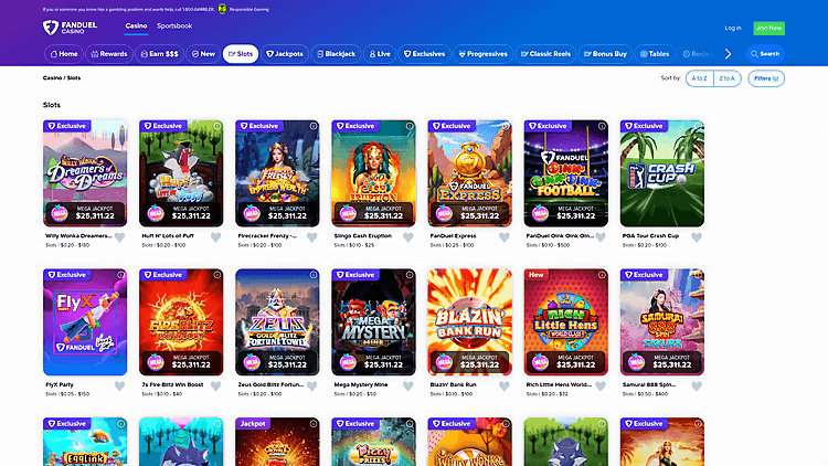 FanDuel Casino Casino Games